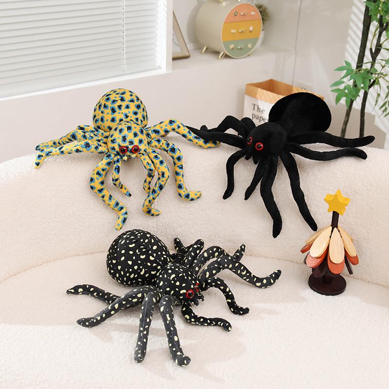 Spider Plush Toys 2025Cm Simulated Insects Stuffed Doll Interesting Home Decoration Toys Fun Prank Toy Creative Birthday Gifts