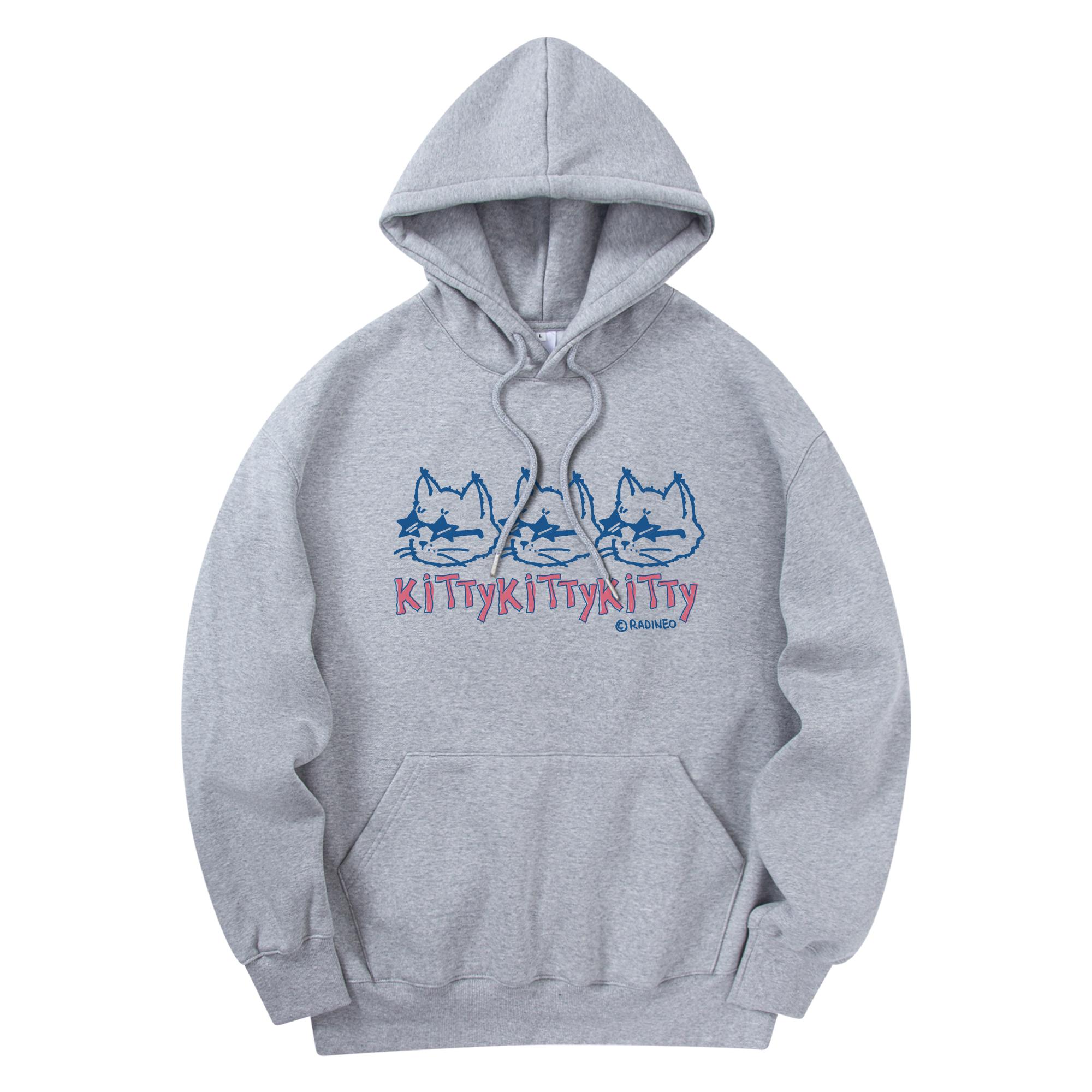 Radineo Kitties Hoodie Grey Gray (Gray)/M