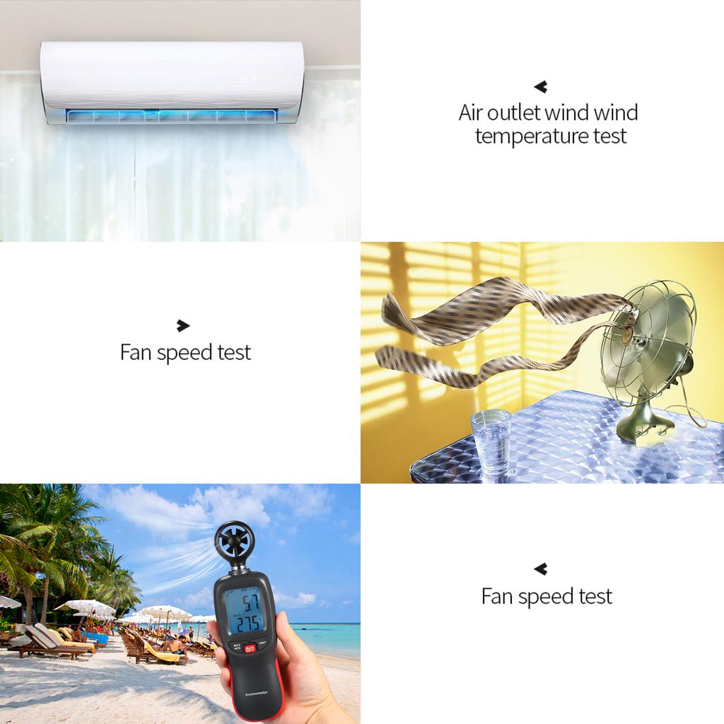 Buy Digital Anemometer Thermometer Handheld Pocket Wind Speed Meter Air