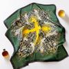 Women's Vintage Paisley Faux Silk Scarf: Versatile Headband, Hair Tie, Bag Accessory for Spring & Autumn.