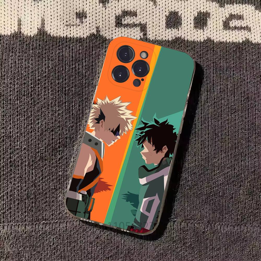 Deku Bakugou Shouto Hero A-Academia Phone Case for iPhone 11Pro 13 12 11 Pro Max 16e 17 Air 16 15 14 Plus 11ProMax
