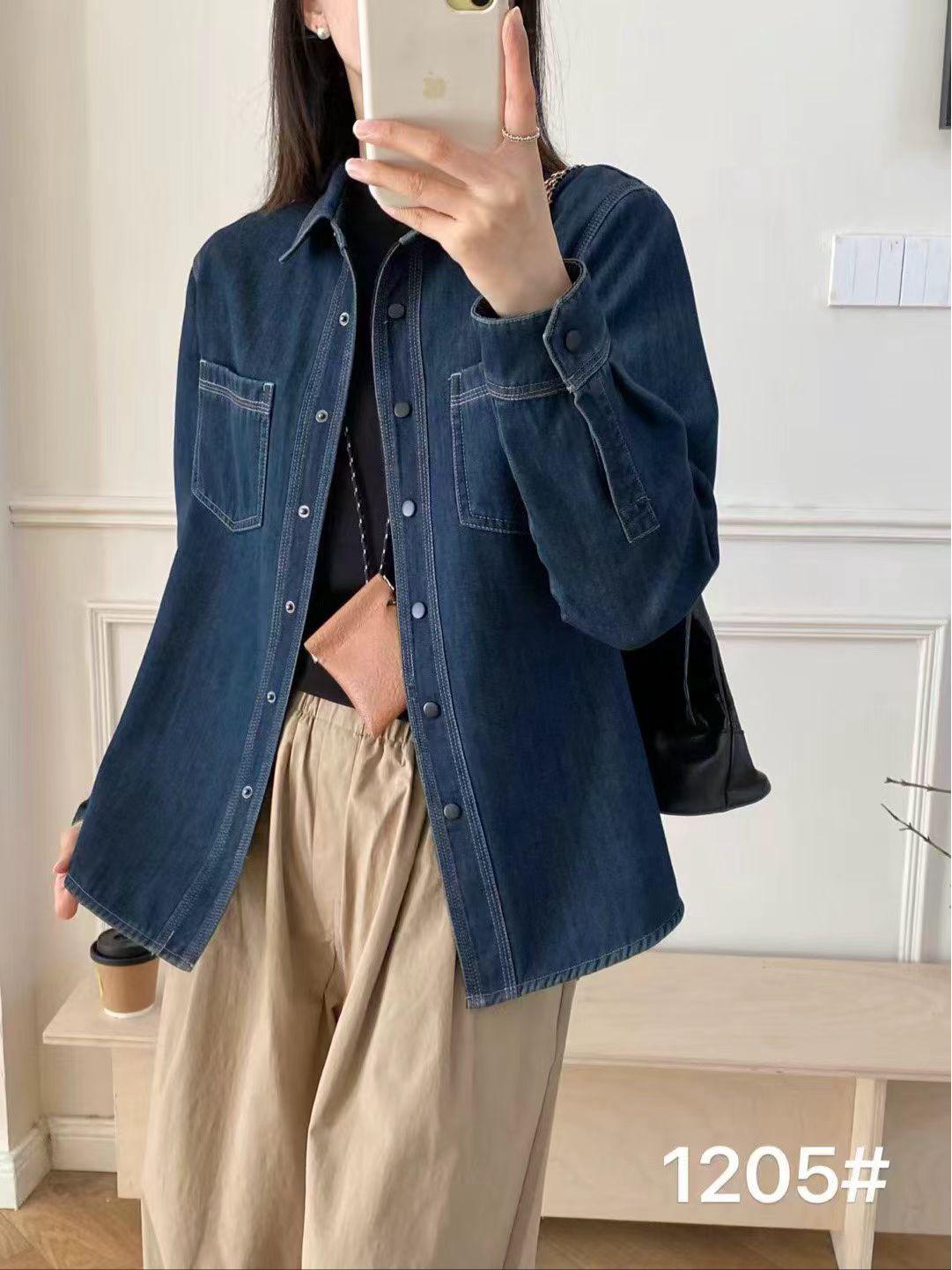 Women s Plus Velvet Thickened Denim Shirt – Warm Winter Korean Style Fleece Outerwear L (55-70 kg) темно-синий