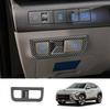 Carbon Fiber Headlight Switch Control Frame Trim 1pcs For Hyundai Kona 2024-2025