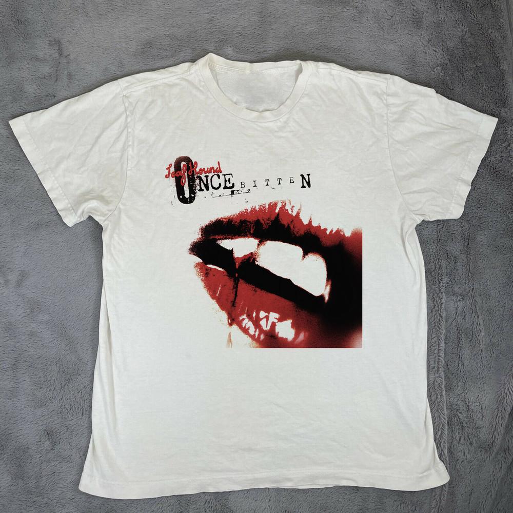 Leaf Hound Band ALbum Once Bitten White Cotton  Full Size S-5XL Unisex T-Shirt XXXL