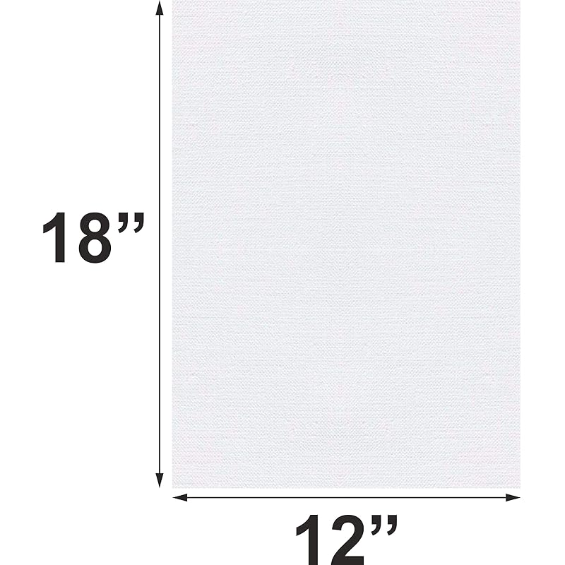 

Variety Canvas Fine Grain 100% Cotton Canvas 7Oz Primed Board (Pure White, 12X18 [Set Of 4]) 12184 белый