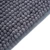 Chenille Anti Slip Water Absorbent Non Slip Mat Bathroom Living Room (Dark Gray)