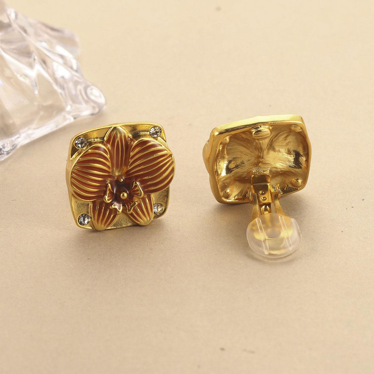 Ретро цветочные жемчужные серьги женские с бахромой эмалированные расписные серьги древнего ремесла придворный стиль высокий темперамент ювелирные изделия