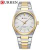 CURREN 8439 Men's Quartz Wristwatch: Simple, Waterproof, Steel Band, Business Style.