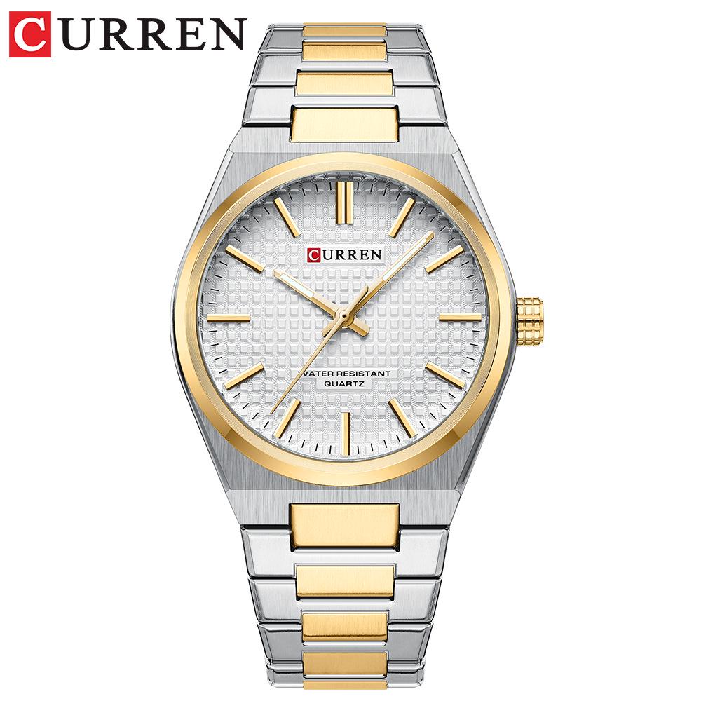 CURREN 8439 Men s Quartz Waterproof Business  Casual Steel Band Wristwatch