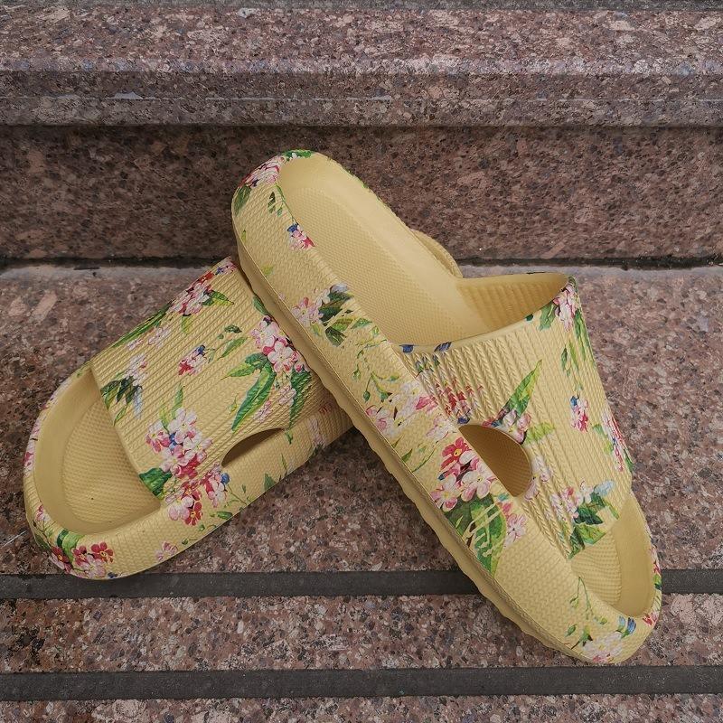 Men's new thick-soled slippers women's summer indoor pink bathroom couple cool slippers men's height increase