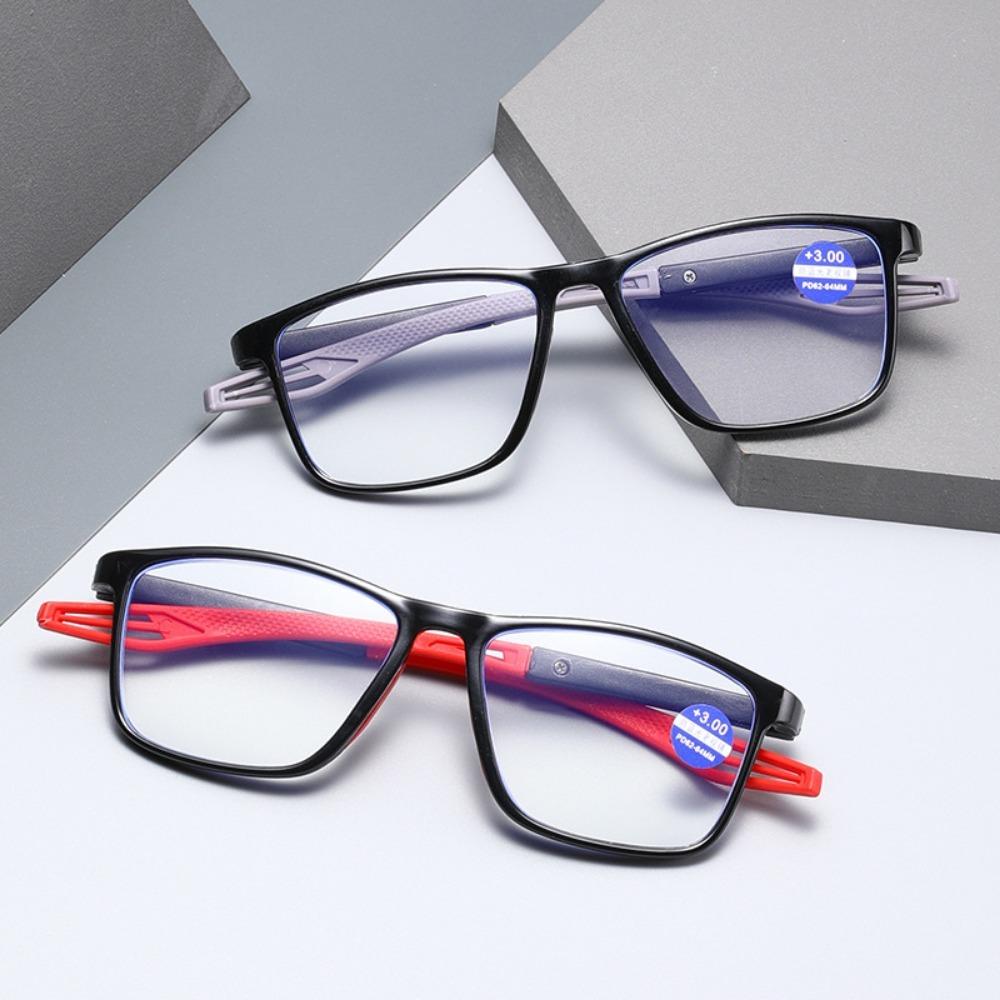 Anti-blue Light Reading Glasses Ultralight TR90 Sport Presbyopia Eyeglasses Women Men Far Sight Optical Eyewear Diopters To +4.0
