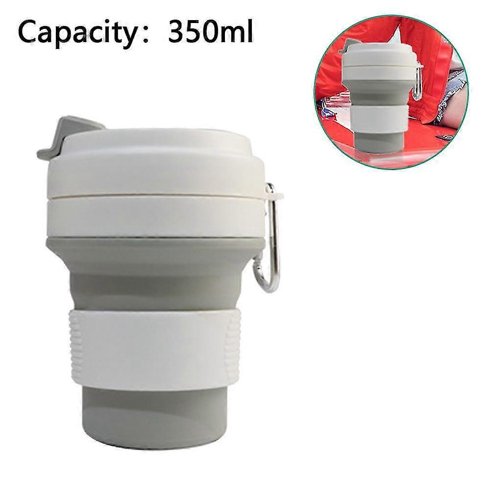 Collapsible Silicone Cup, Portable High Temperature Water Cup Outdoor Travel Collapsible Cup Portable Folding Office Drinking Cup