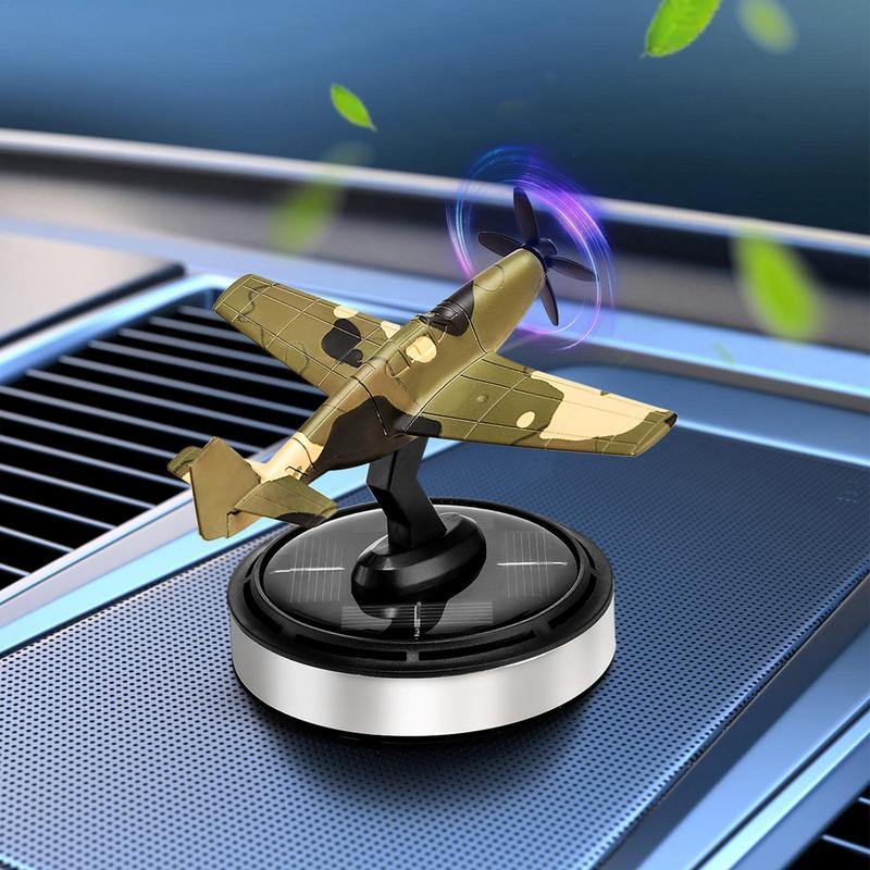 Odorizante auto cu design de avion cu parfum solar, difuzor de ulei pentru aromaterapie solară rotativ, difuzor solar rotativ pentru mașină