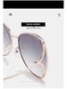 Women's Fashion Polygon Metal Sunglasses with Ocean Lens - New Trendy Design