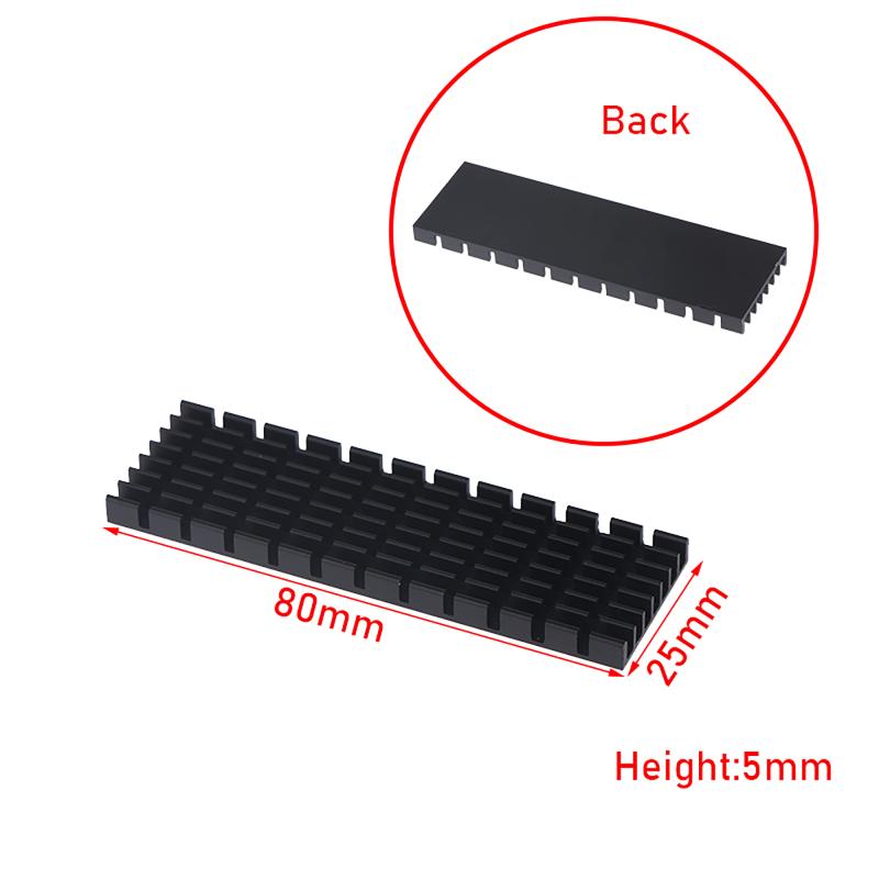 Aluminum Heatsink Eco-Friendly Heat Sink with Thermal Conductive Tape for RAM SSD LED Home Electronics Repair