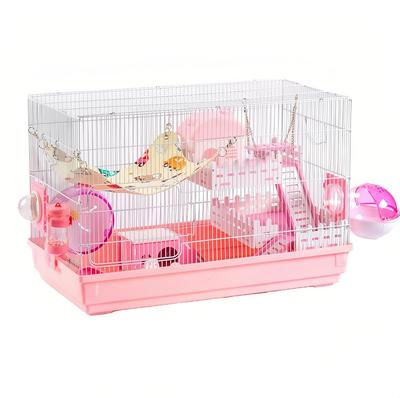 Hamster Mewfotrey Cușcă mare mare pentru creșterea animalelor mici 10 buc. plasă de sârmă Guineea Golden King Ursuleț mic blocare de evacuare inclusă cușcă, 60 cm, cușcă, cușcă,