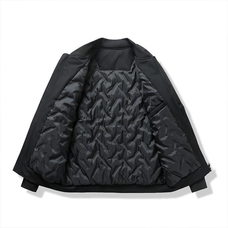 Men's Autumn Stand Collar Casual Jacket - Loose Fit, Solid Color, Trendy Versatile Outerwear