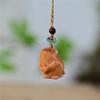 Thuja Twelve Zodiac Carving Wooden Pendant Chinese Zodiac Wood Carving Figurines Bag Decoration Gifts for Family Couple