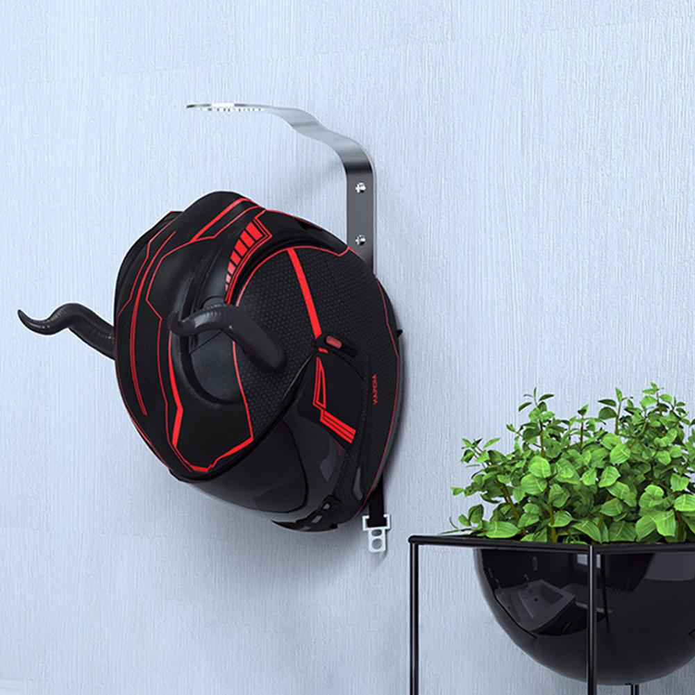 Motorcycle Helmet Hook Rack Wall Mount Helmet Hanger Helmet Display Hanger for Motorcycle Bike Baseball Football Helmet
