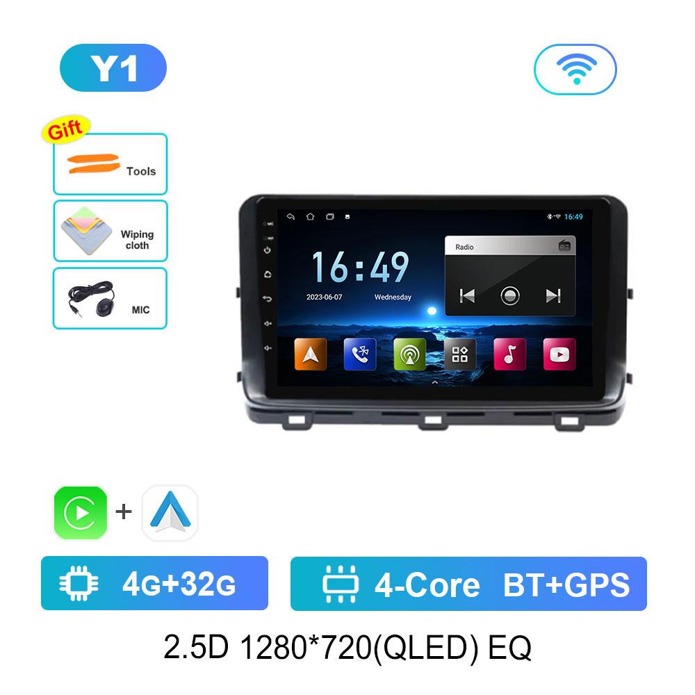 Car Radio Multimedia Player Android 14 Intelligent System for Kia Ceed 3 CD 2018 - 2022 2.5D Screen GPS Navigation WiFi BT