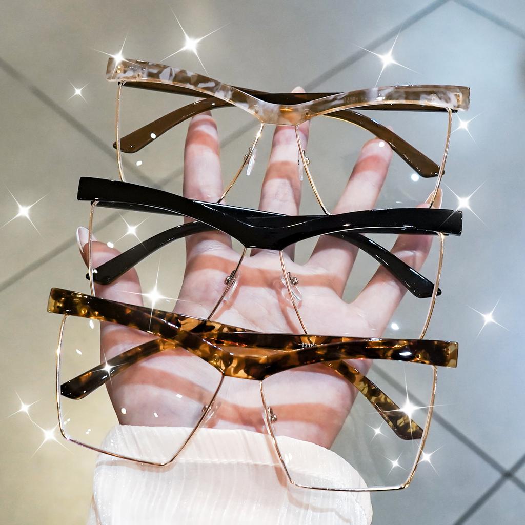 Fashion Glasses - Y2K Cat-Eye Frame, Fashionable Eyewear, Minimalist Eyewear, Durable Eyewear, Suitable for Decoration Women Men