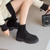 Fashion Retro Style Khaki Booties Height Increasing Autumn Ankle Boots for Women Hot Y2k Chic and Elegant Goth New In Woman Short Shoes