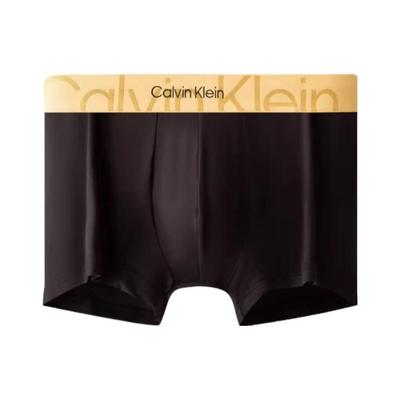 Color Block Letter Jacquard Anti-Chafing Boxer Shorts Men Underwear Black NB3316-UB1