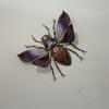 Metal Beetles Wall Art Colorful Bees Sign Wall Hangings Decor for Garden Yard