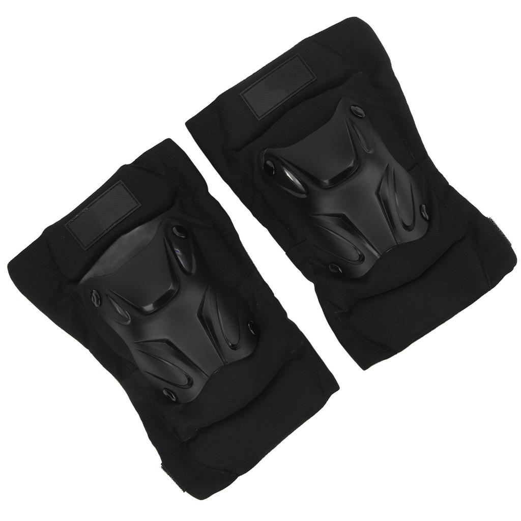 2Pcs Elbow Guards Good Cushioning Anti Slip Reflective Breathable Adjustment One Size Motocross Protector for Riding