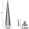 7x40 Metal Bullet Head Rivet Screws for DIY Leather Punk Accessories