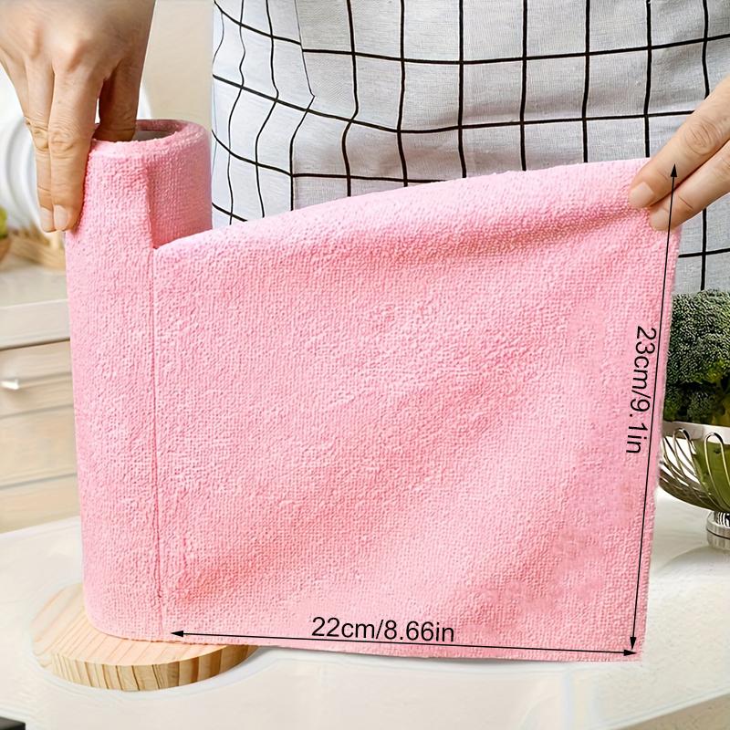 20/30PCS/Roll Large Roll Pack Scrubber Pads Dishcloths Kitchen Suppy Microfiber Material Cleaning Supplies 22x20/30x30cm