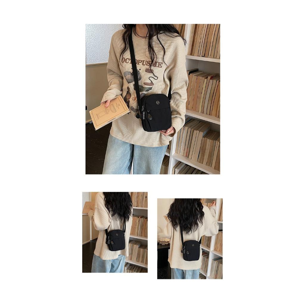 Xeie Thuk Crossbody Bag Women Nylon Multi Compartment Adjustable Strap Daily Commute
