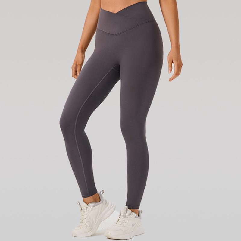 Cross-High Waist Women's Yoga Pants - Hip Lifting, Body Shaping, Pilates Fitness Leggings.