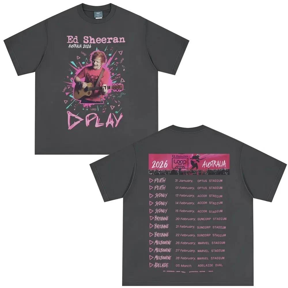 Ed Sheeran Printed TShirt Tour Merchandise TShirt Unisexs and Womens Fashion Summer Comfort TShirt Fan Gift