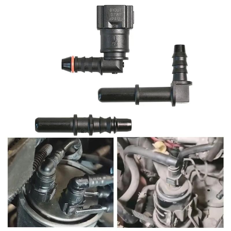 Leak Proof Fuel Line Quick Release Connector Kit for Multiple Fluid Types Fuel Line Hose Quick Install Fitting Coupler