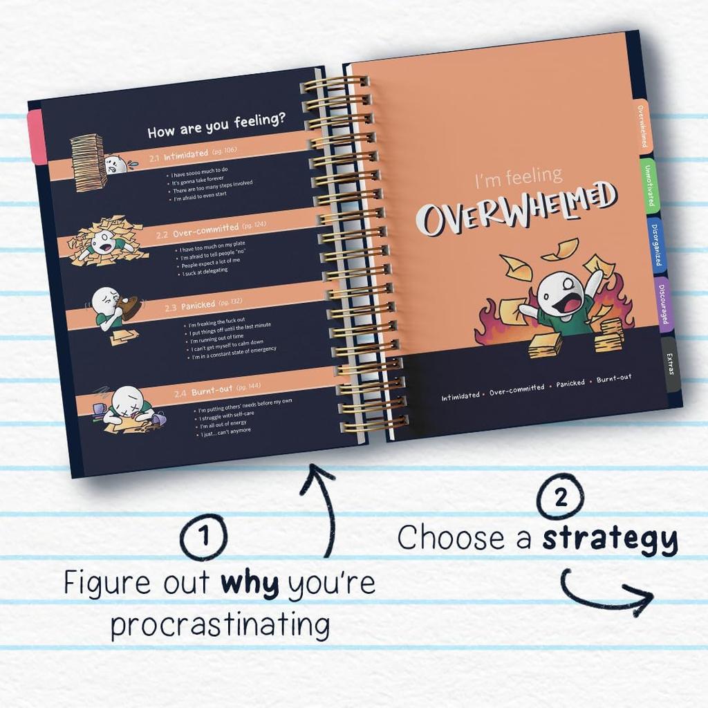 How To Get Sh*t Done When You Don't Feel Like It - Creative ADHD Planner Alternative for Adults, Women, Kids, Teens