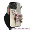 Cross Rose Is Suitable for Apple 16plus Mobile Phone Case iPhone15 New Protective Case 14 Europe, America and 13 Premium.