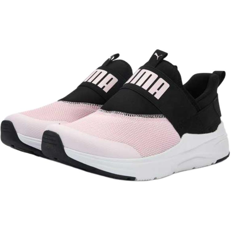 Puma Softride Wired 2 Comfortable Versatile Shock Absorbing Non-Slip Low-Top Casual Shoes Kids Sneaker Light-Pink Black 402831-07
