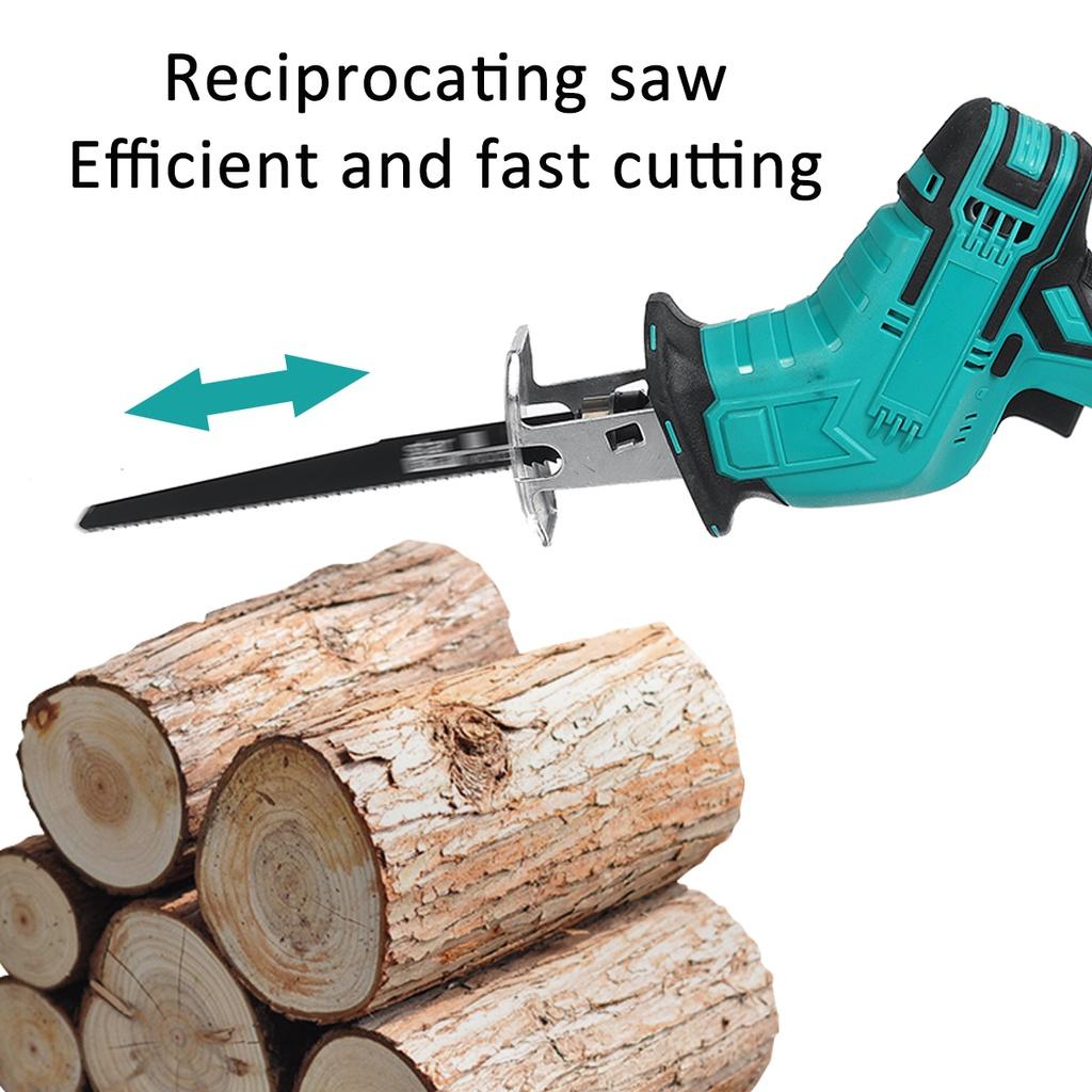 18V Cordless Electric Reciprocating Saw Portable Metal Wood Cutting Machine Tool Variable Speed For 1/2 Battery 288VF