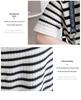 2026 Summer Striped Knit V-Neck Mid-Length Maternity Dress