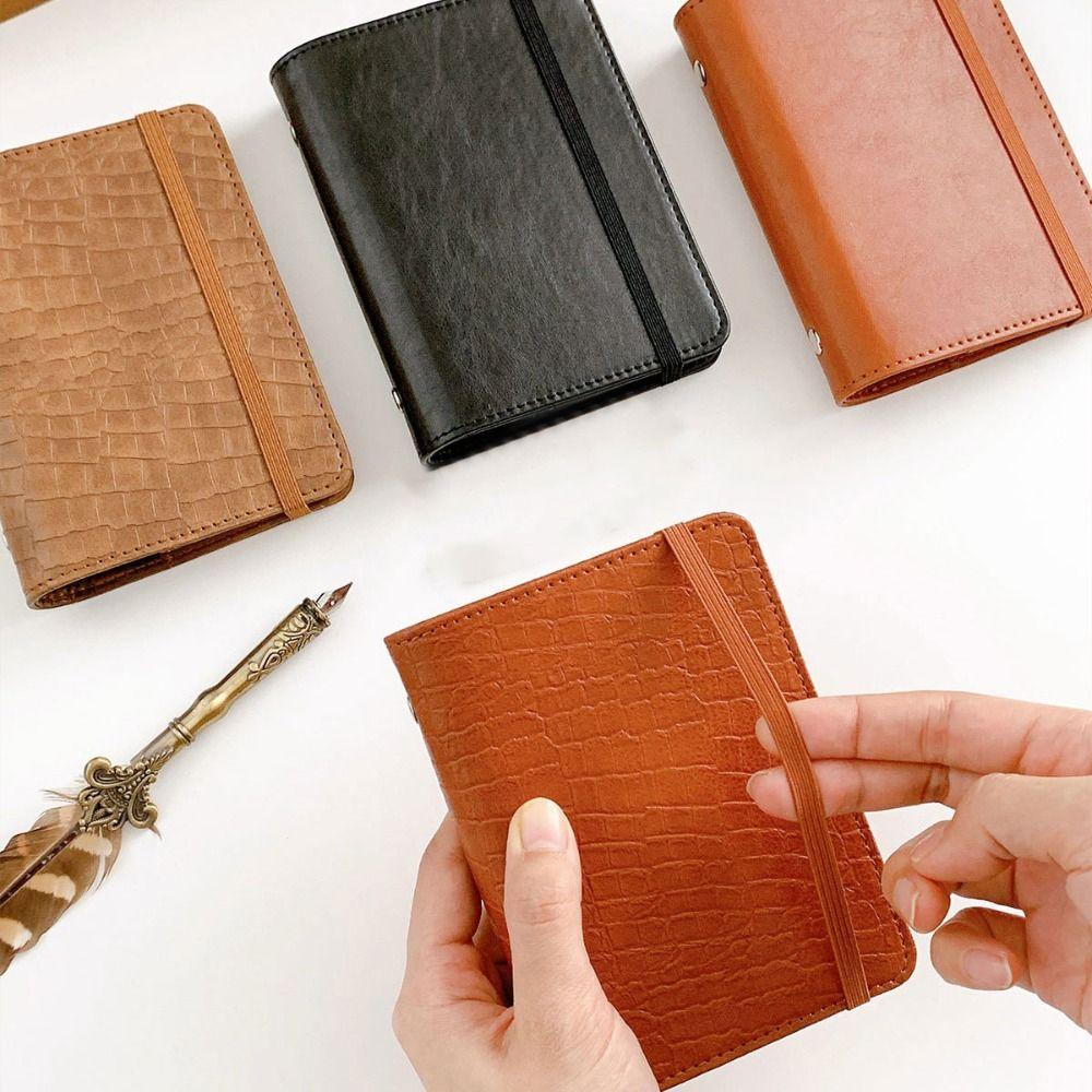 A8 Loose leaf Notebook Blank Line Memo Pads Fashion Mini Diary Planner  Office