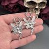 Punk Vintage Butterfly Fairy Angel Earrings Grunge Ladies Anime Jewelry Y2k Aesthetic Accessories Goth Gothic Accessories