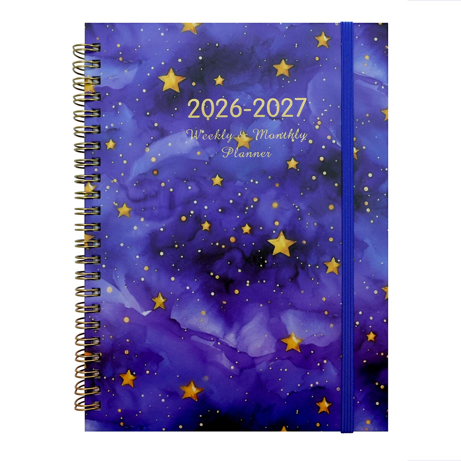 

2026-2027 English Schedule Planner, A5 Size, 70 Pages/ 140 Pages, Daily Planner/calendar/notebook One Size фіолетовий