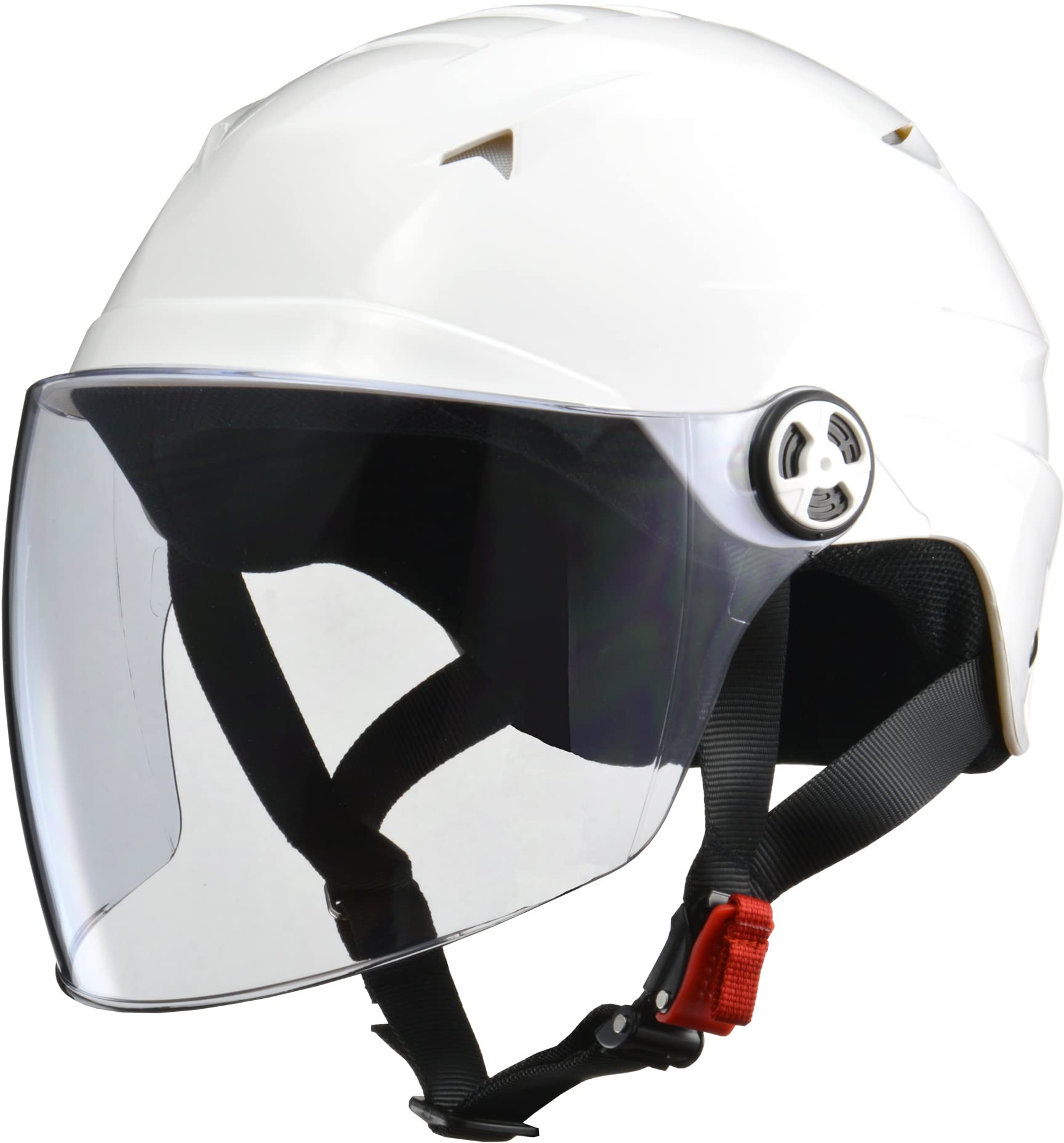 

LEAD Motorcycle Helmet Jet SERIO Shielded Half Helmet White RE40 One Size - білий