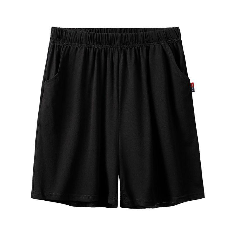Men's Combed Cotton Casual Loose Five-Point Sleepwear Shorts - Summer Plus Size