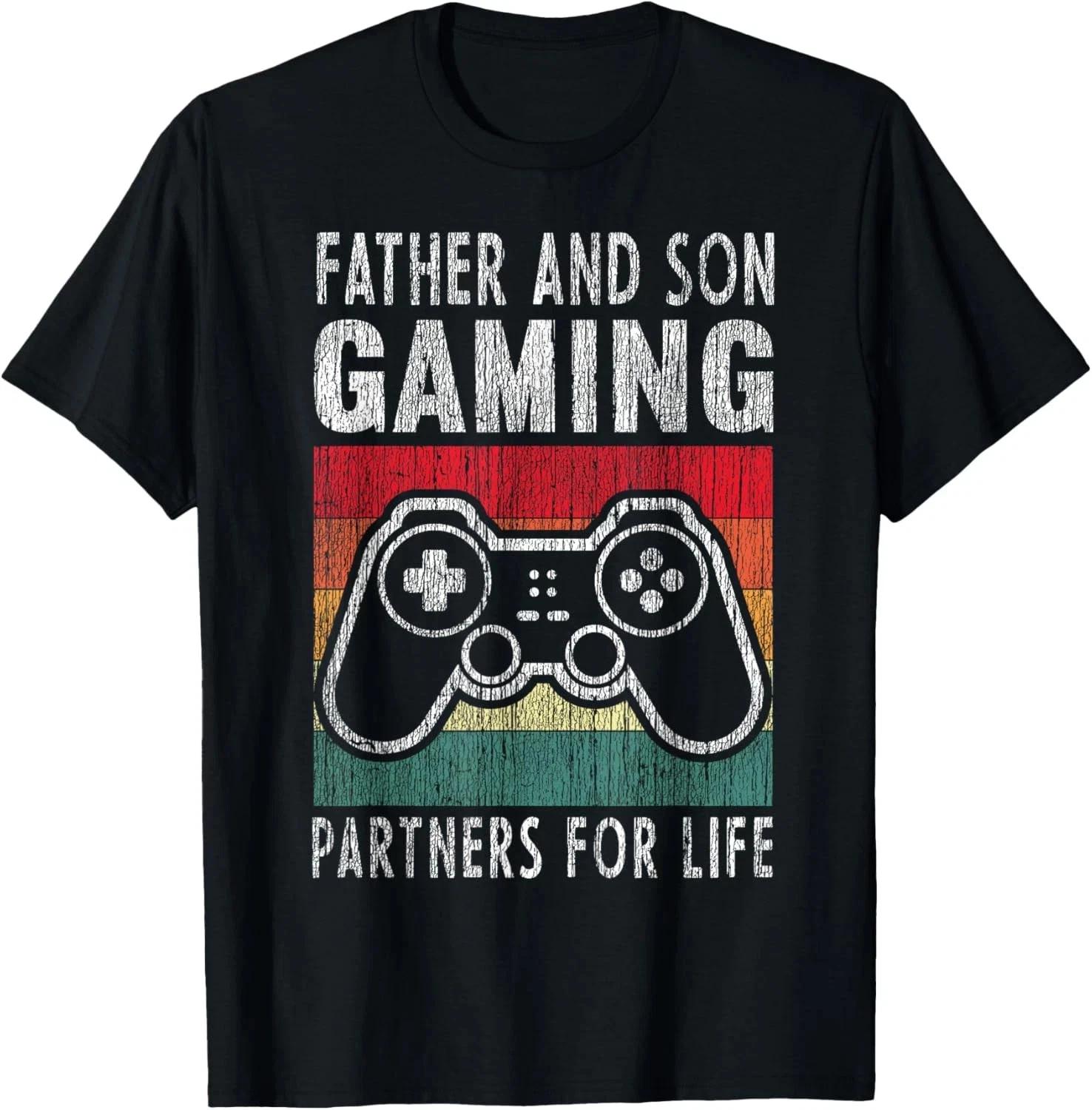 Father Son Gaming Partners Life Family Matching T- Shirt L