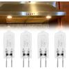4 Pcs Halogen Replacement Light Bulbs 120V 20W GY6.35 T4 Microwave Light Bulbs for Microwave, Oven, and Range Hood
