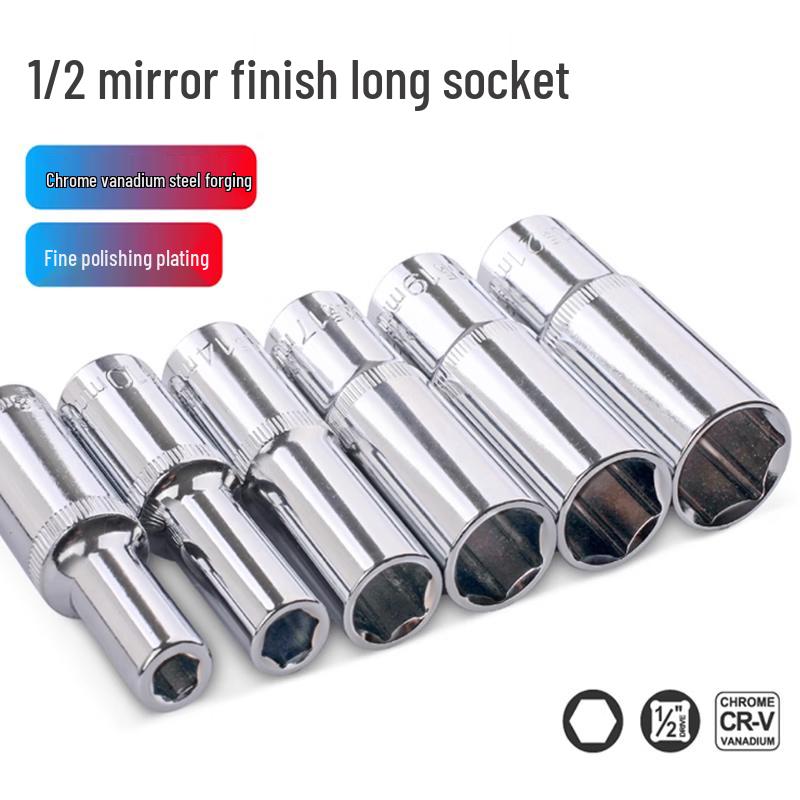 Chromium Vanadium Steel Extended Socket