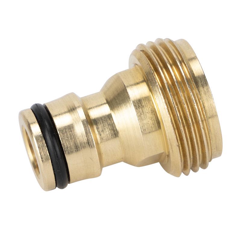 Copper Quick-Connect Faucet & Pipe Connector with Internal/External Thread - Fits 4mm & 6mm.