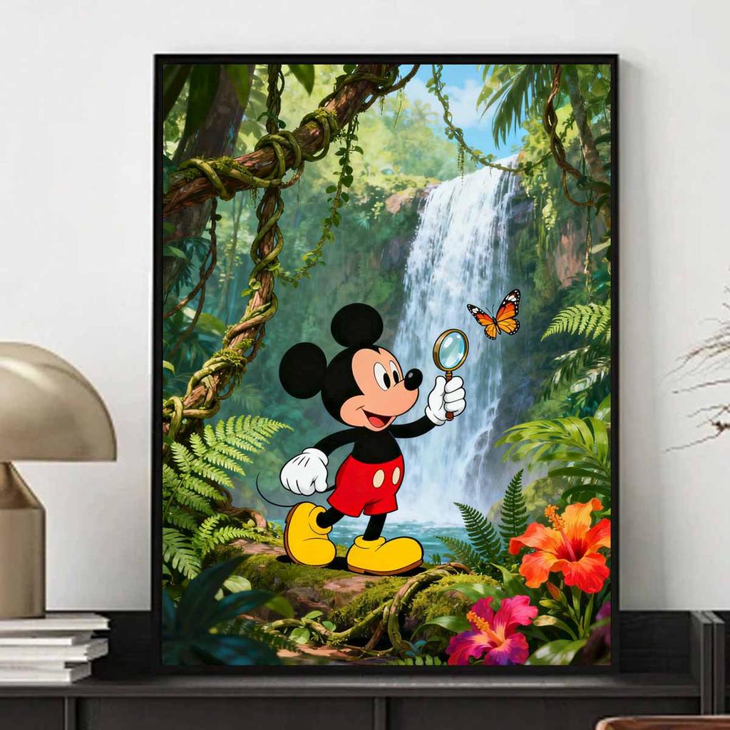 Disney Diamond Art Painting Kit Jungle Adventure 5D Diamond Painting Dot Art Home Wall Decor